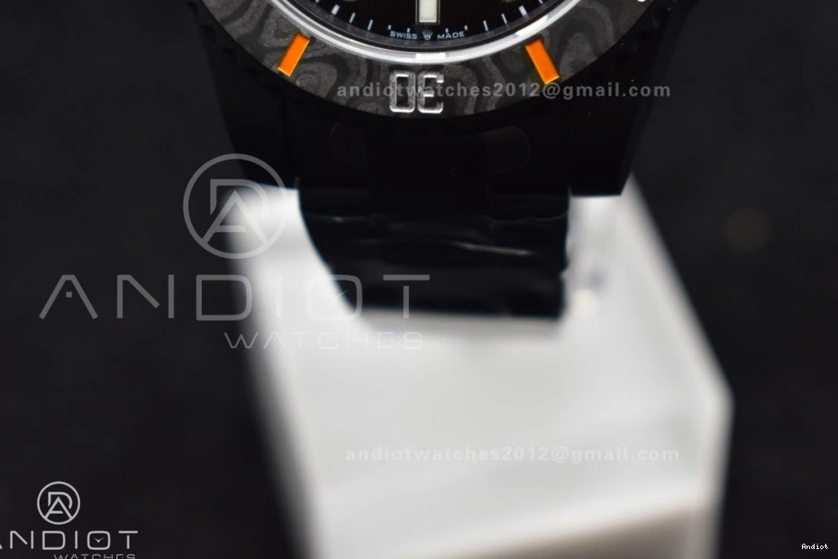 1:1 470 DIW Edition Black Orange Dial VS Upgraded VSF on DLC Best DLC Submariner Bracelet 0816